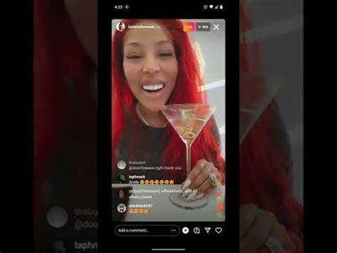 K Michelle naked on ig live